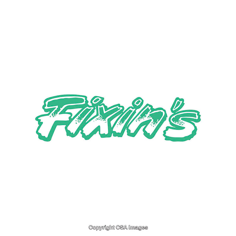 Vibrant Green Fixin's Logo on Clean White Background