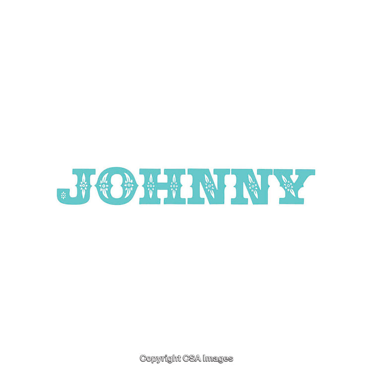Intricately Designed Name Typography in Bright Blue Styled Font
