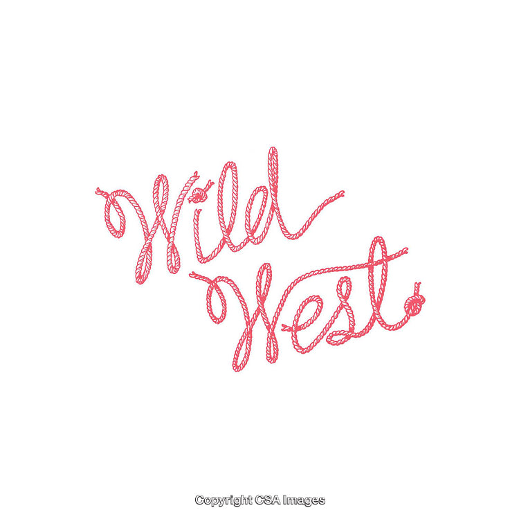 Wild West Typography Design Created With Rope-Like Lettering