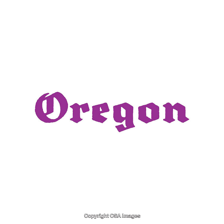 Purple Text Styled with Gothic Font on a Clean White Background