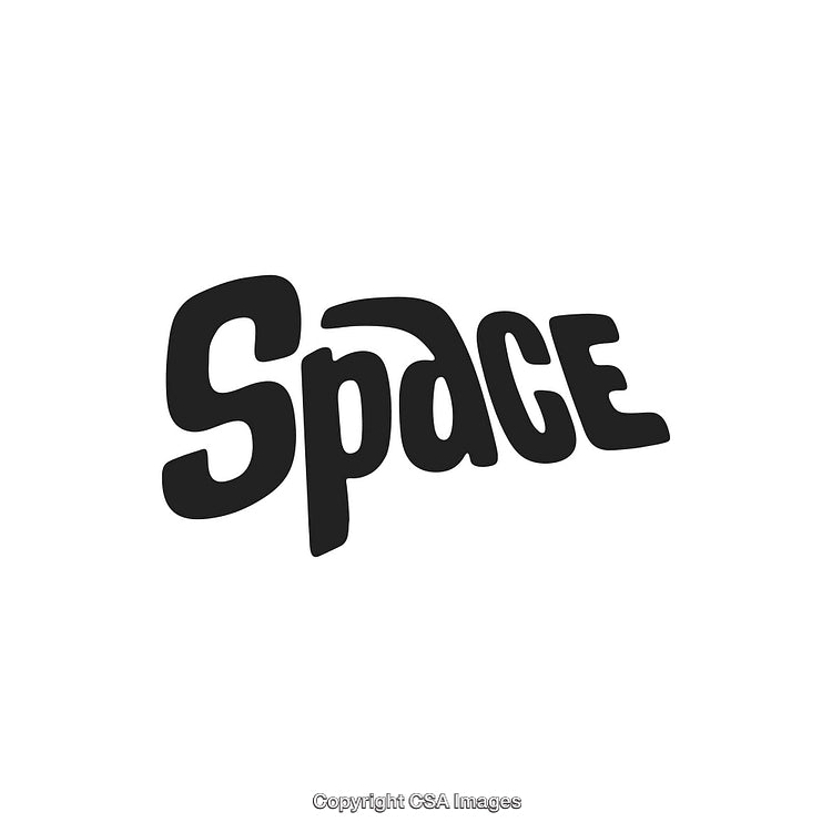Creative Typography Design Featuring the Word 'Space' in Bold Artistic Font