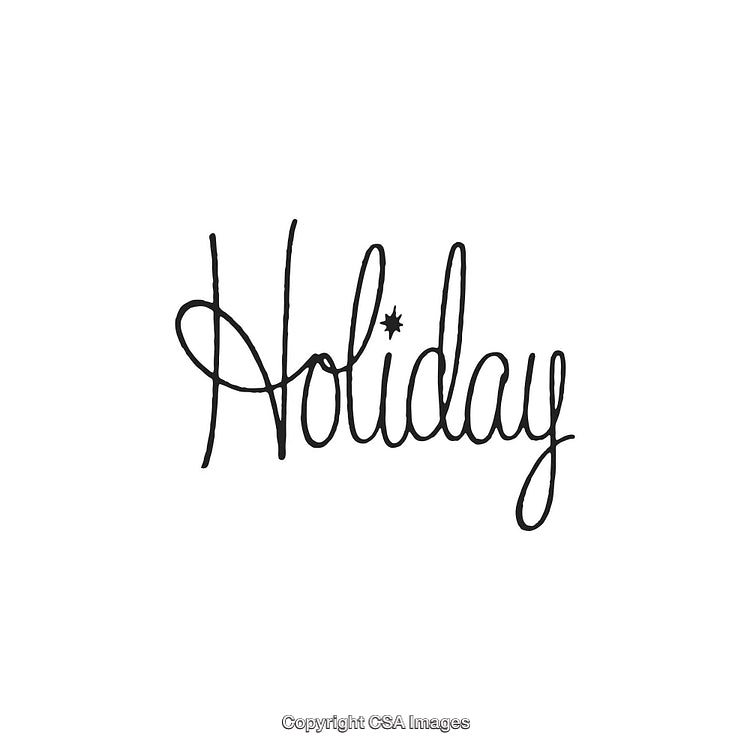 Handwritten Holiday Text with Elegant Calligraphy and Minimalist Design