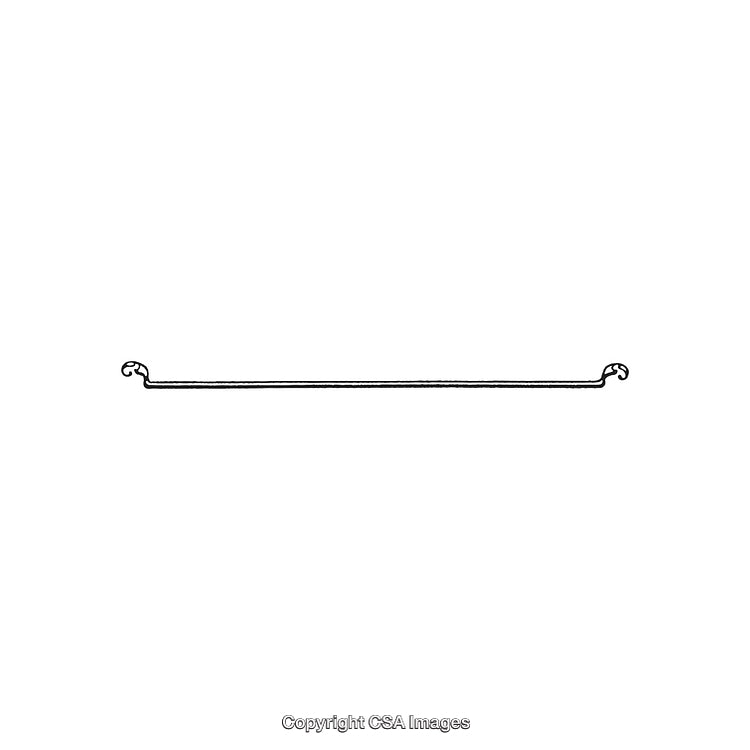 Intricate Decorative Black and White Ornamental Line Design Element