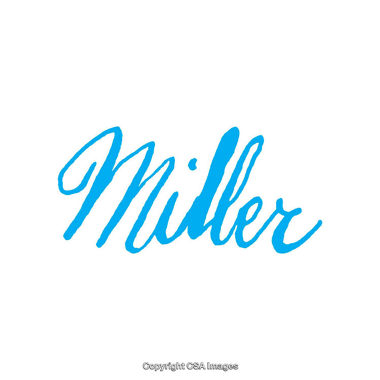 Bold Blue Script Text on a Minimalistic White Background