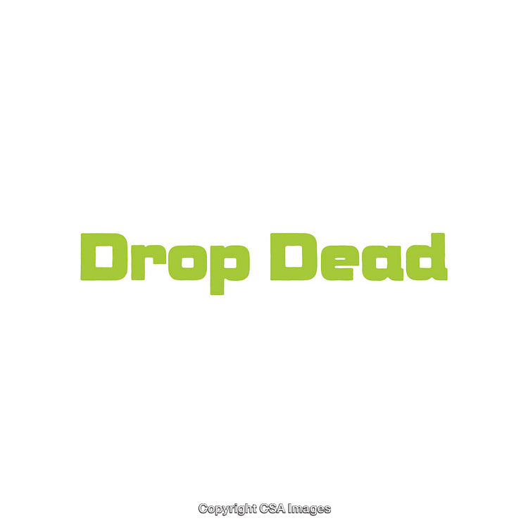 Minimalistic Green Font Text on a Clean White Background