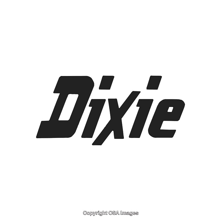 Stylized Bold Logo Design Featuring The Word Dixie in Black Text