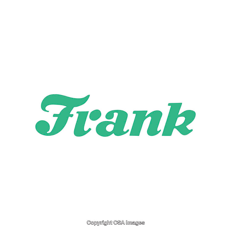 Green Word Artwork Featuring Script Font Design on White Background