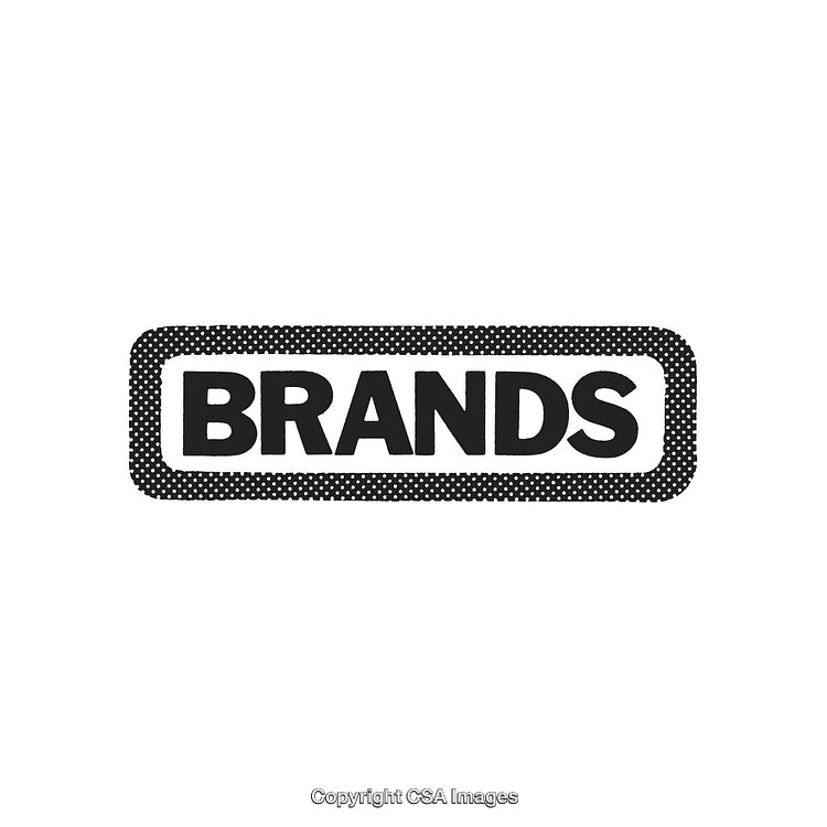 Simple Black and White Text Emphasizing the Concept of Brands
