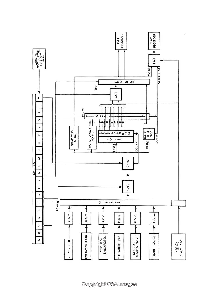 Detailed Black and White Diagram Showing Circuit Connections and System Components
