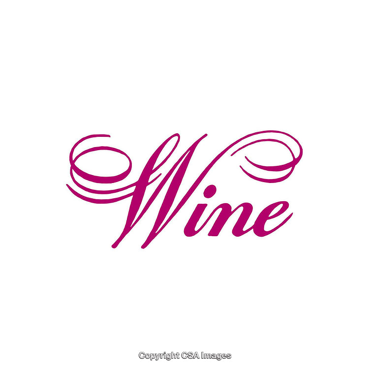 Elegant Wine Script Design With Flourish Accents in Stylish Typography