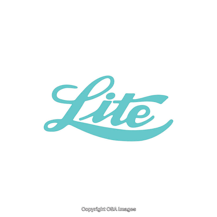 Turquoise Lite Wordmark on a Minimalist White Background