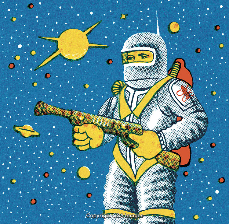 Astronaut with a Gun