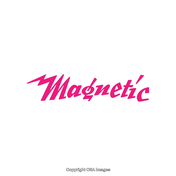 Stylized Pink Text with a Lightning Bolt Design on White Background