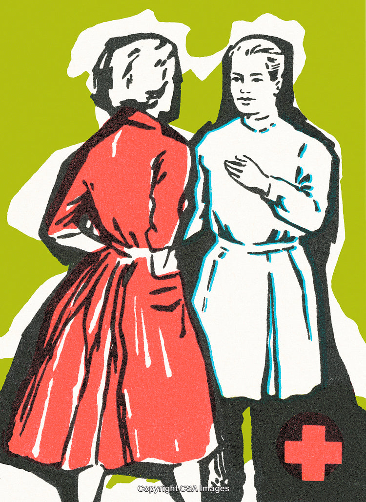 Illustration of Medical Professionals in Uniforms Reflecting Teamwork and Care