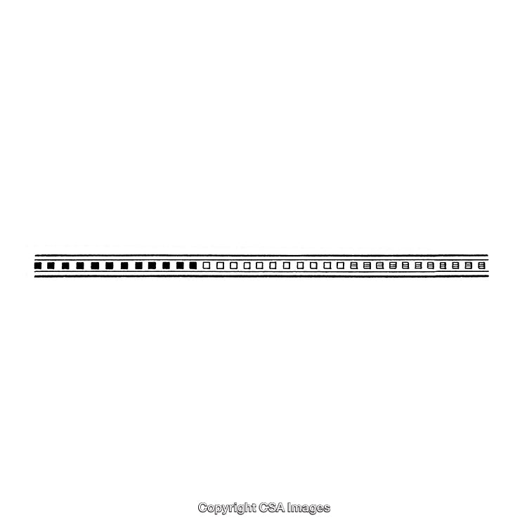 Minimalist Black and White Border Design with Geometric Elements