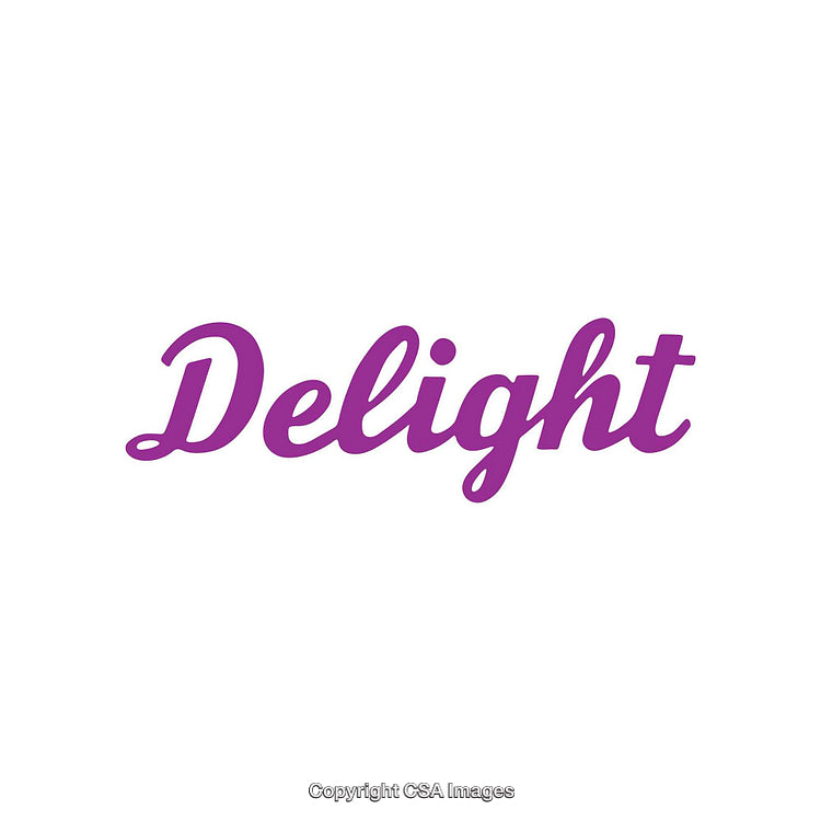 Purple Delight Text in Elegant Script on a White Background