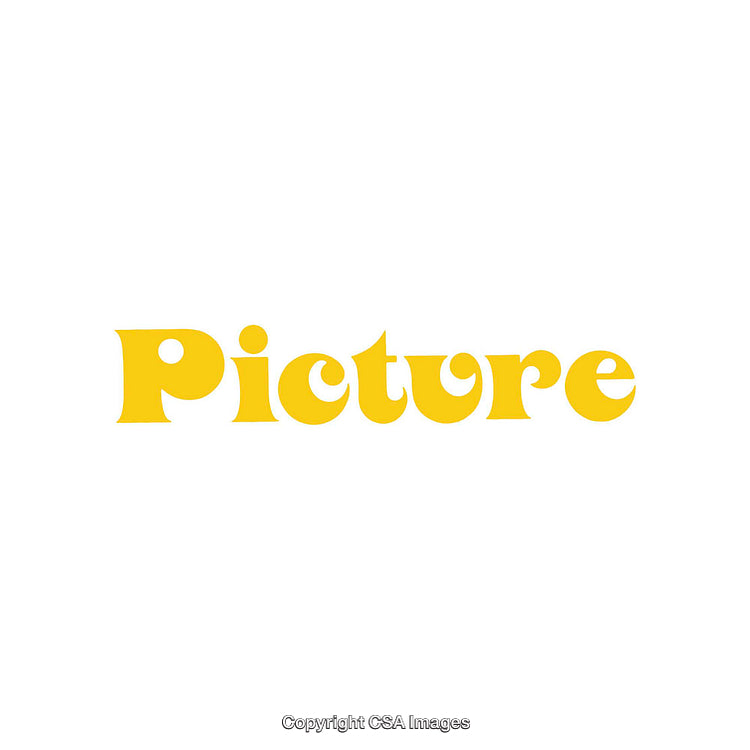 Vibrant Yellow Text Illustration on Clean White Background