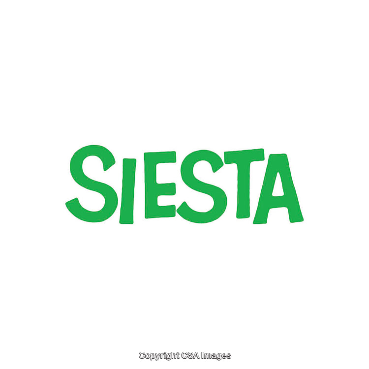 Green Siesta Text Logo Design On White Background