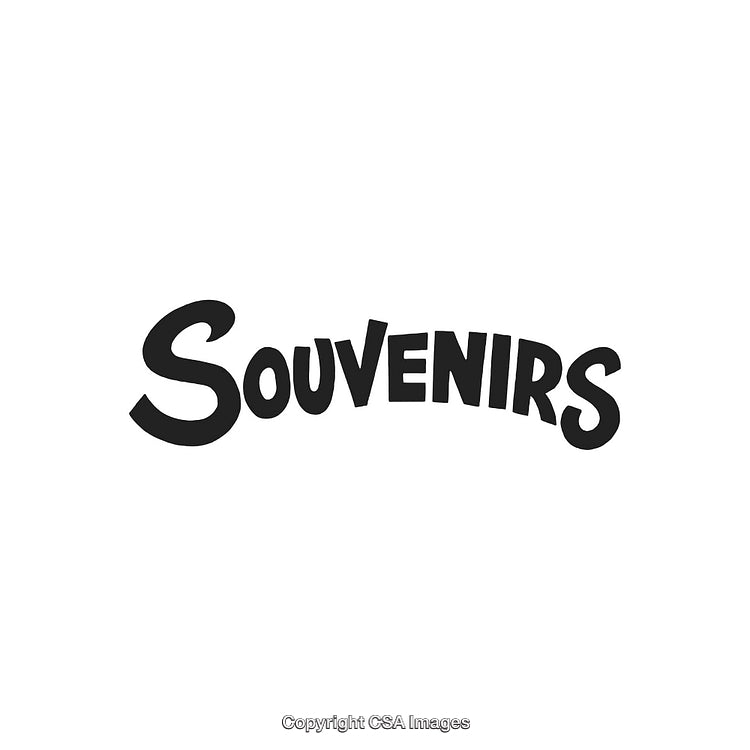 Elegant Typography Featuring the Word 'Souvenirs' in Bold Stylish Font
