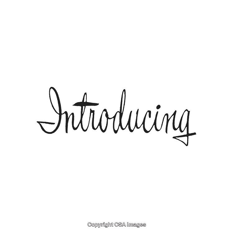 Handwritten Black Script Spelling Introducing on White Background
