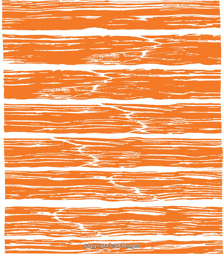 Abstract Orange and White Striped Textured Pattern Background