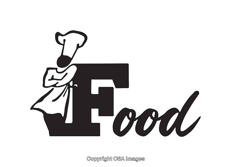 Minimalist Black and White Chef-Themed Design For Food Branding