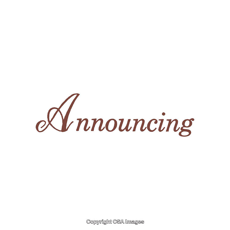 Elegant Typography Design Highlighting the Word 'Announcing' in Stylish Script