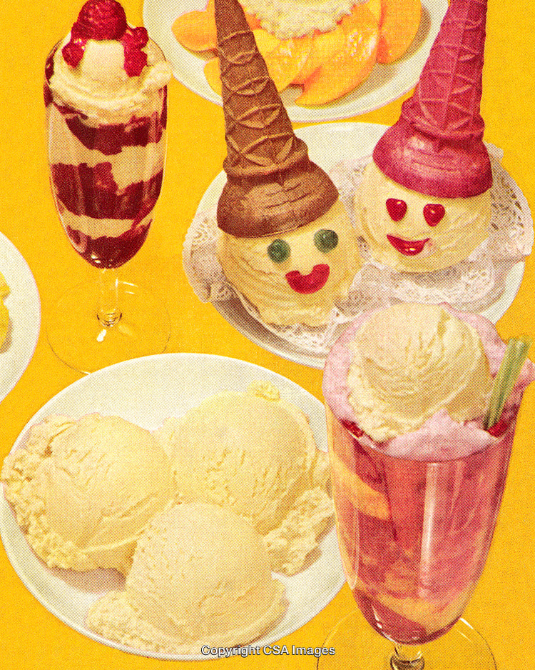 Colorful Ice Cream Desserts with Creative Shapes and Fun Decorations