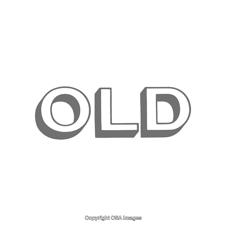 Simple Typography Design Featuring the Word 'Old' in Bold Grey Style