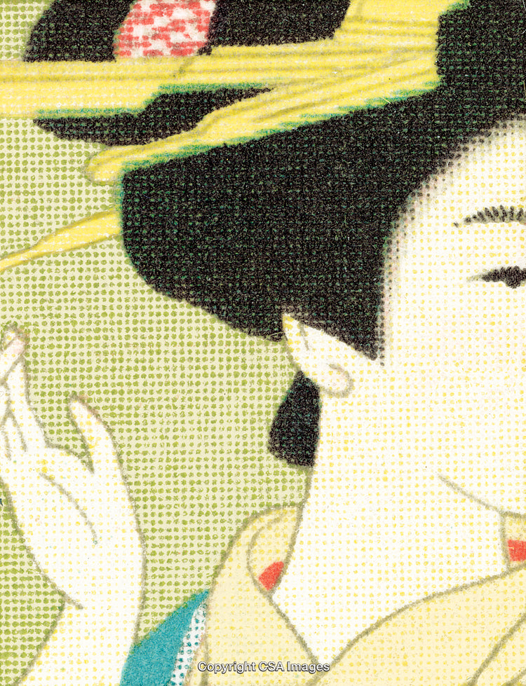 Traditional Japanese Portrait in Vintage Artistic Style