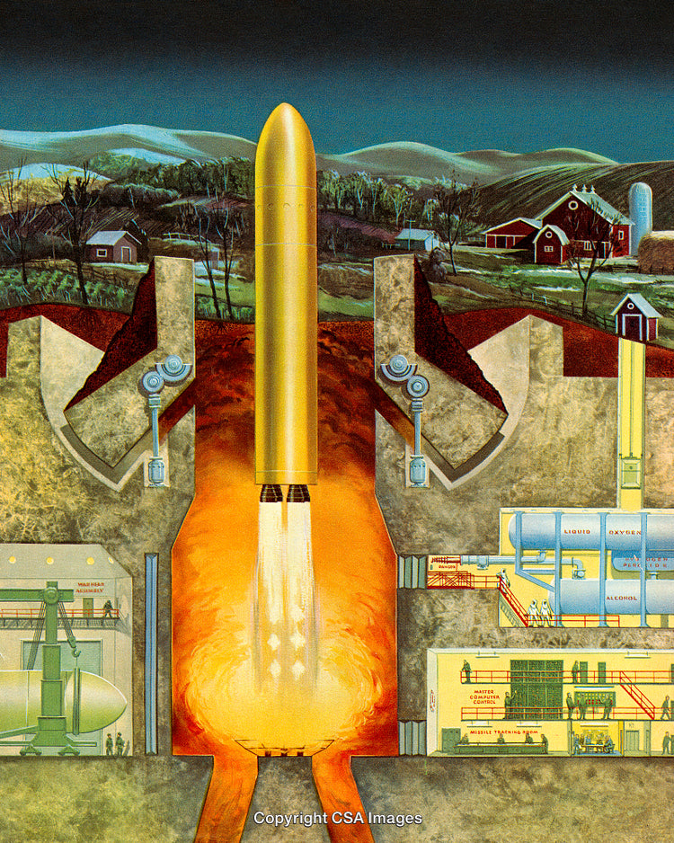 Cross-Sectional Illustration of Underground Missile Launch Facility