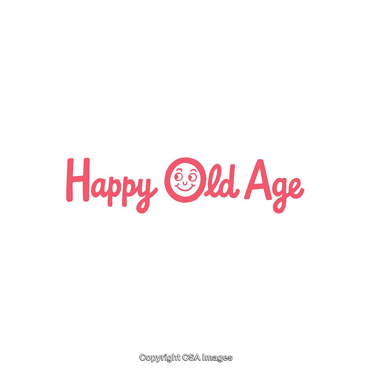 Playful Typographic Design Promoting Happiness in Old Age with Vibrant Style