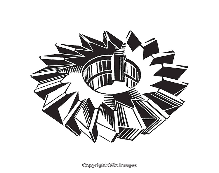 Abstract Black and White Geometric Line Art Design Illustration