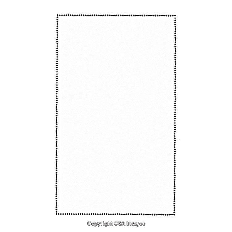 Minimalistic Black Dotted Rectangular Border on White Background