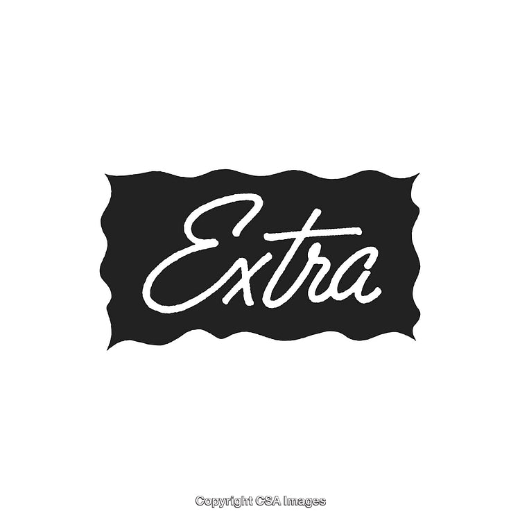 Classic Handwritten Script Logo Featuring 'Extra' on a Black Wavy Background