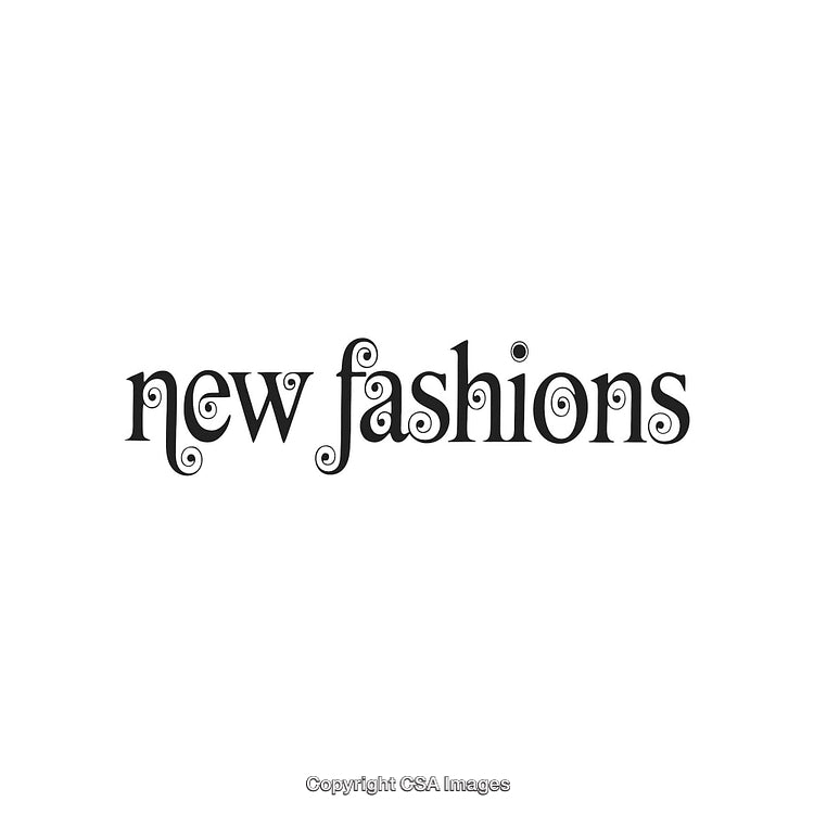 Stylish Modern Typography Highlighting New Fashion Trends with Creative Font Design