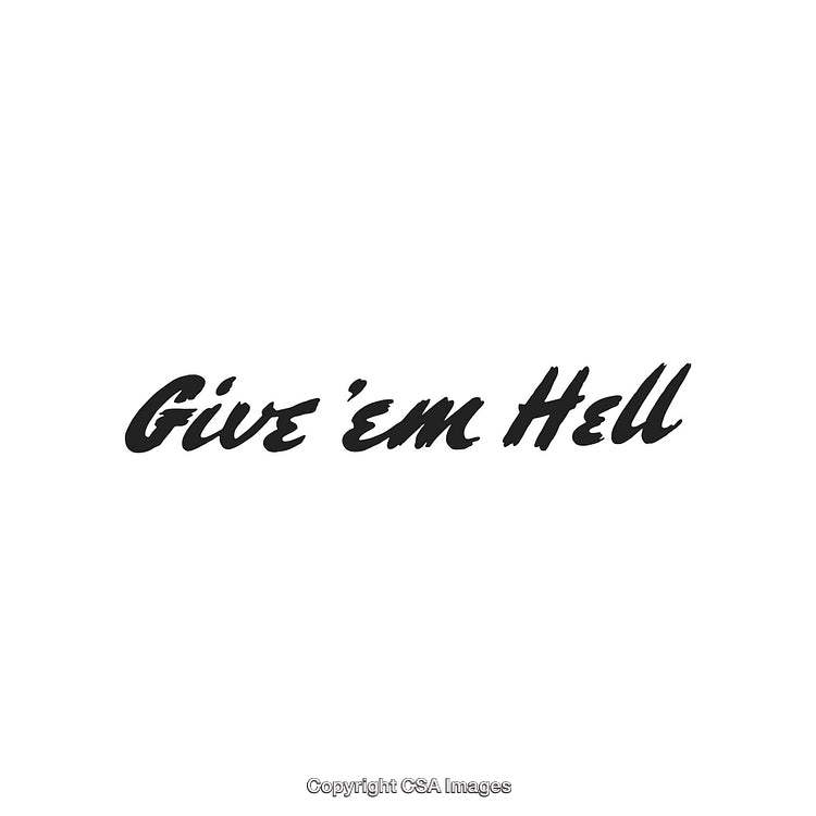 Inspirational Calligraphy Text Display That Encourages Self-Determination and Drive