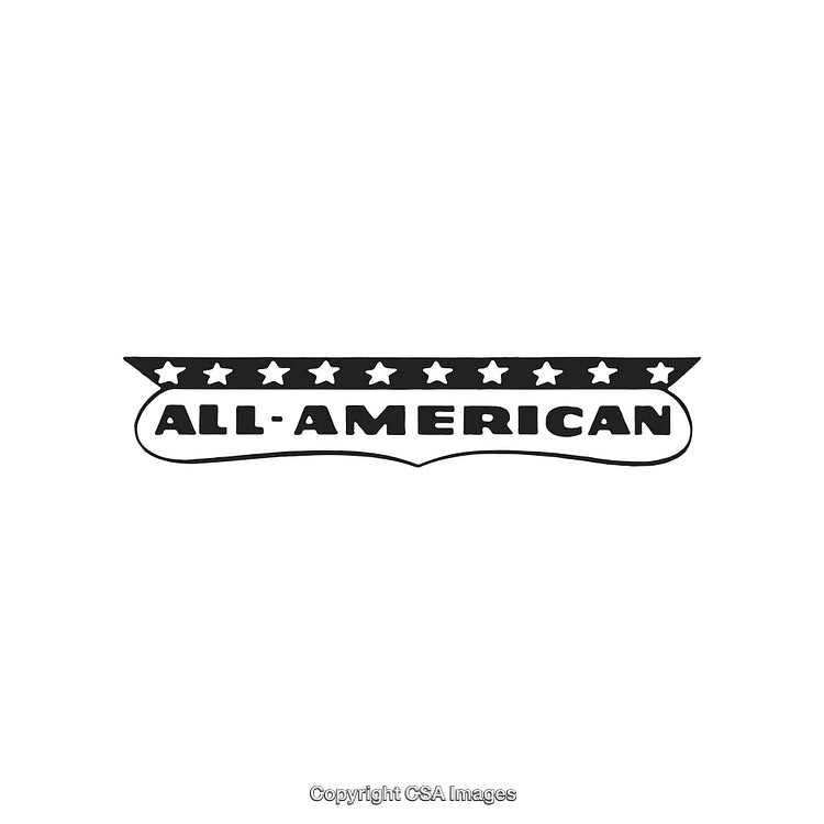 All-American Vintage Logo Design with Stars and Patriotic Aesthetic