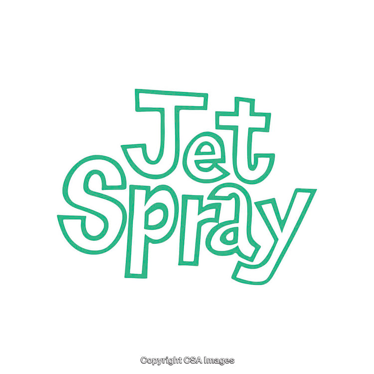 Playful Green Jet Spray Lettering Design Featuring Unique Font Style