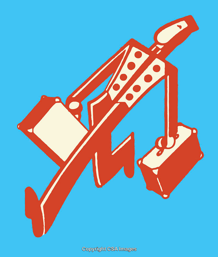 Retro Styled Line Art Illustration of a Traveler with Suitcases