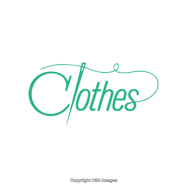 Elegant Clothes Logo Featuring Needle and Thread Design
