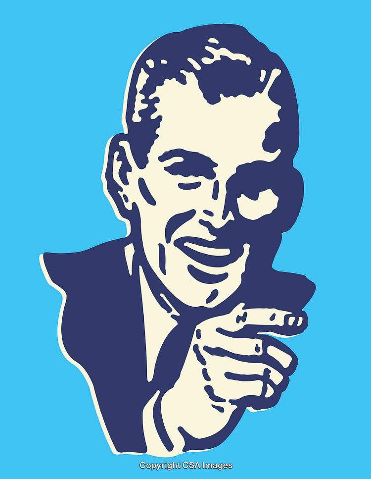 Retro Cartoon Style Illustrative Portrait with a Bold Pop Art Design