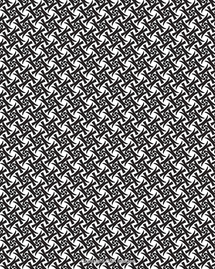 Abstract Black and White Geometric Pattern Design Background