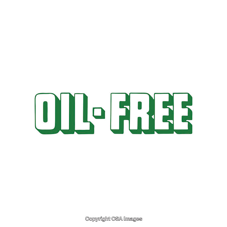 Green Oil-Free Logo Design on White Background with Bold Text Style