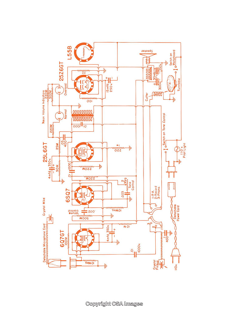 Detailed Electronic Circuit Diagram with Component Labels and Connections