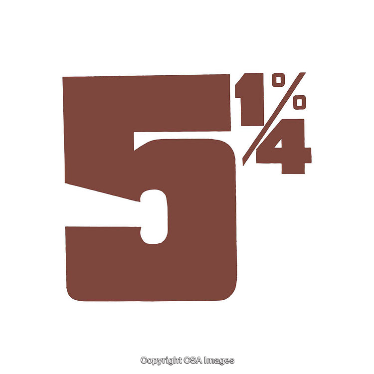 Bold Brown Numerical Design Featuring Unique Fractional Elements