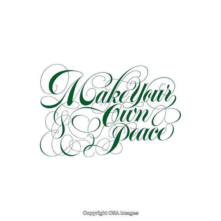 Elegant Script Typography Art Expressing Inspirational Message