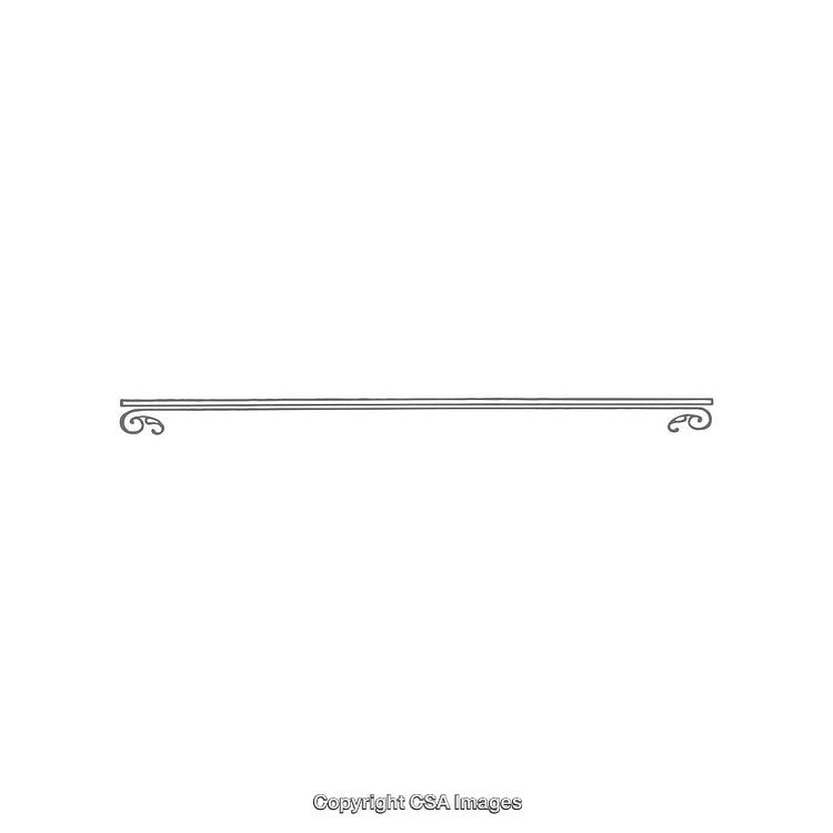 Elegant Minimalist Decorative Line Separator With Ornamental Ends
