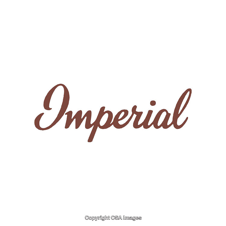 Imperial Text in Elegant Script Style on White Background