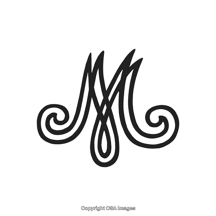 Intricate Monogram Inspired by Decorative Vintage Ornament Design